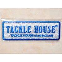 タックルハウス ワッペン：ライトブルー「TACKLE HOUSE」【ネコポス配送可】