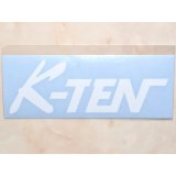 タックルハウス カッティングステッカー：ホワイト「K-TEN」【ネコポス配送可】