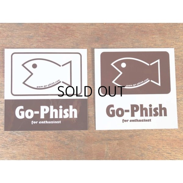 画像1: Go-Phish ゴーフィッシュ フィッシュステッカー2枚入り：ブラウン【ネコポス配送可】