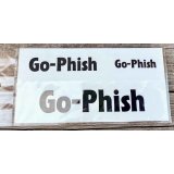 Go-Phish ゴーフィッシュ 3サイズロゴカッティングステッカー：ブラック【ネコポス配送可】