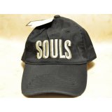 ソウルズ SOULS ヴィンテージキャップ（ダメージ加工）：ブラック■ネコポス対象外■