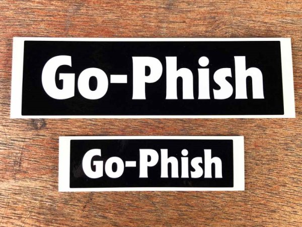 画像1: Go-Phish ゴーフィッシュ ロゴステッカーセット2枚入り【ネコポス配送可】 (1)